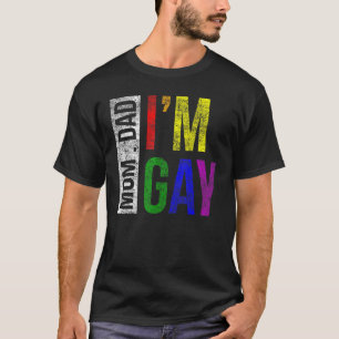 Camiseta Orgullo LGBT Papá Mamá Soy Gay Apoyo Familiar Arco