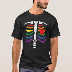 Camiseta Orgullo LGBT Pareja de Lesbianas Gays coincidiendo