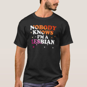 Camiseta Orgullo LGBT que nadie sepa que soy lesbiana