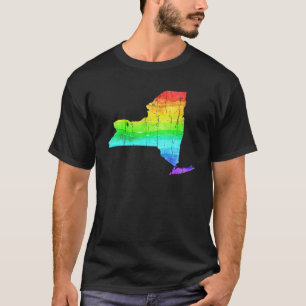 Camiseta Orgullo Lgbt Rainbow Gay De Nueva York
