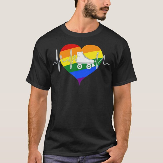 Camiseta Orgullo LGBT Roller Skate (Anverso)
