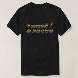 Camiseta Orgullo LGBT Vaxxed y Orgulloso