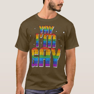 Camiseta Orgullo Lgbt Yay Im Mujeres Bisexuales Gays 3550 