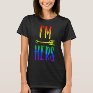 Camiseta Orgullo LGBT, yo soy su pareja de lesbianas y mías