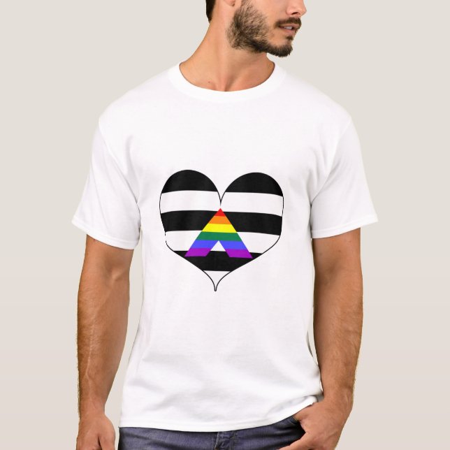 Camiseta Orgullo LGBTI de aliado directo (Anverso)