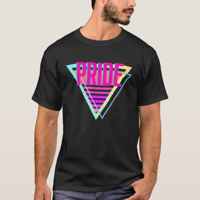 Camiseta Orgullo Lgbtq Aliado Gay Apoyo a Love Retro (Anverso)