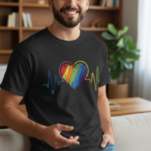 Orgullo LGBTQ Arcoíris Latido Igualdad
