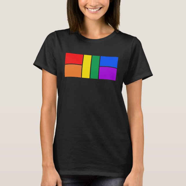 Camiseta Orgullo LGBTQ de baloncesto, bolas LGBT de arcoiri (Anverso)
