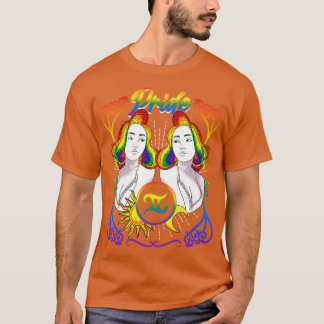 Camiseta Orgullo LGBTQ de Zodiac Gemini