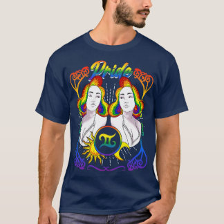 Camiseta Orgullo LGBTQ de Zodiac Gemini