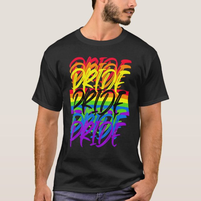 Camiseta Orgullo Lgbtq Desfile Orgullo Gay Derechos Gays (Anverso)