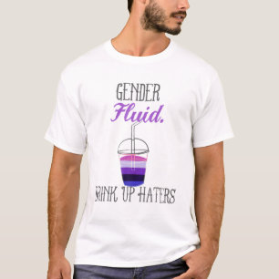 Camiseta Orgullo LGBTQ no binario de beber por sexo