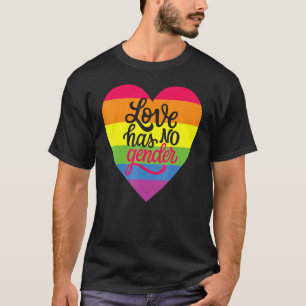 Camiseta Orgullo Lgbtq Sin Género Desfile Gráfico Cardíaco 