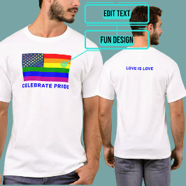 Camiseta Orgullo LGBTQIA USA