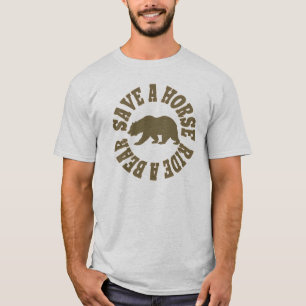 Camiseta Orgullo Masculino Gay Bear Ride A Bear