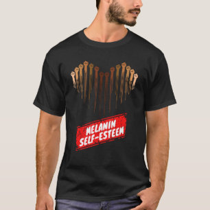 Camiseta Orgullo melanino autoestima e historia negra M