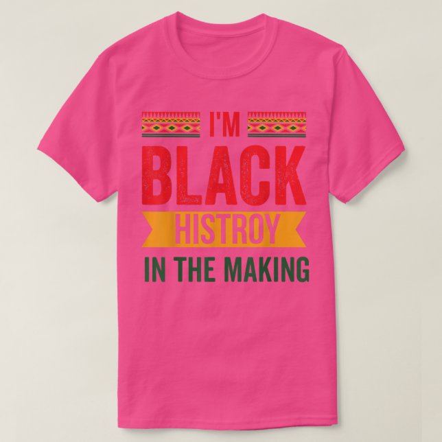 Camiseta Orgullo Mes de Historia Negra Soy Historia Negra  (Diseño del anverso)