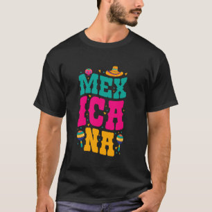 CAMISETA ORGULLO MEXICANO DIVERSIÓN MARACAS SOMBRERO MÉXICO