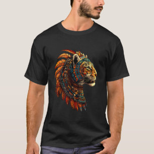 Camiseta Orgullo Mexicano Nativo Jaguar Azteca Maya Mexican