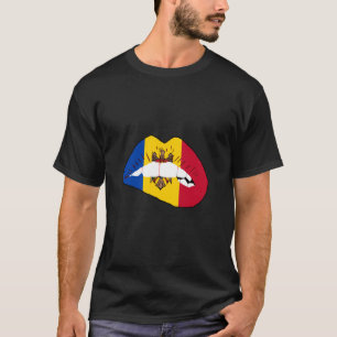 Camiseta Orgullo moldavo Labial Raíces moldavas Patrimonio