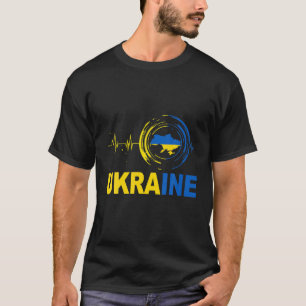 Camiseta Orgullo nacional de los Tee de bandera ucranianos