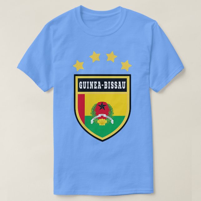 Camiseta Orgullo nacional del escudo de armas de GuineaBiss (Diseño del anverso)