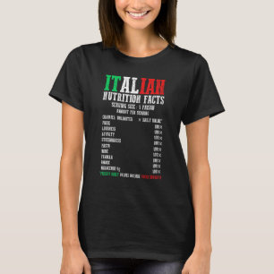 Camiseta Orgullo nacional italiano alimentando el hecho de 