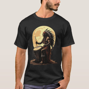 Camiseta Orgullo nativo americano de luna llena