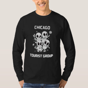Camiseta Orgullo nativo de Chicago Alien Funny State Touris