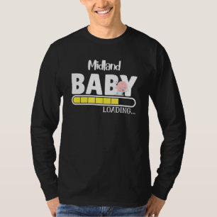 Camiseta Orgullo nativo de Midland Divertido bebé padre de