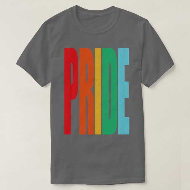 Camiseta ORGULLO negrita y colorido (Diseño del anverso)