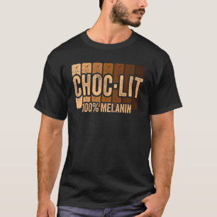 Camiseta Orgullo negro Choc Lit Melanin