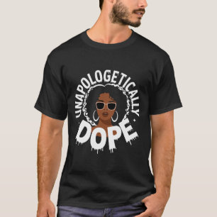 Camiseta Orgullo negro de drogas sin remordimientos Melanin