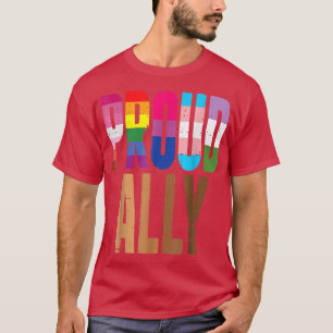 Camiseta Orgullo negro LGBTQ Orgulloso aliado lesbiana gay 