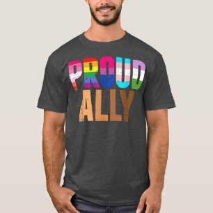 Camiseta Orgullo negro LGBTQ Orgulloso aliado lesbiana gay 