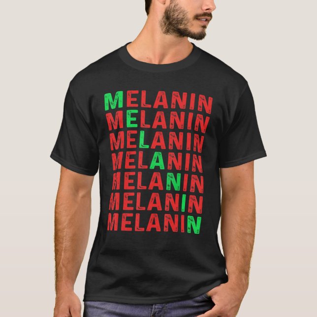 Camiseta Orgullo negro Melanin Afro Queens Reyes (Anverso)