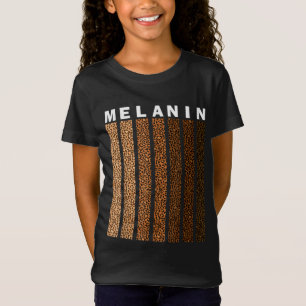 Camiseta Orgullo negro Melanin Leopardo Afro Americano