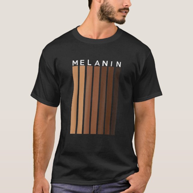 Camiseta Orgullo Negro Melanin Tshirt Para Mujeres Afro Que (Anverso)