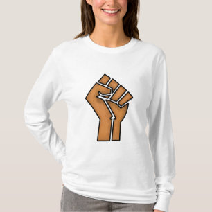Camiseta orgullo negro puño unidad historia unidad Africano