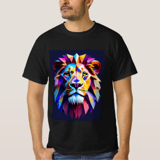 Camiseta Orgullo Neon: Un diseño majestuoso de cabeza de le