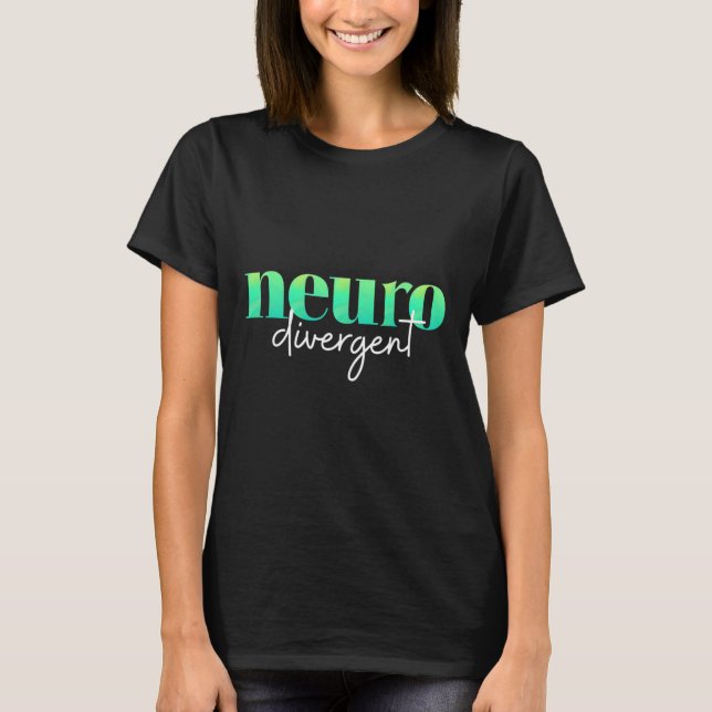 Camiseta Orgullo Neurodivergente De Autismo Adhd Y Asd Cons (Anverso)