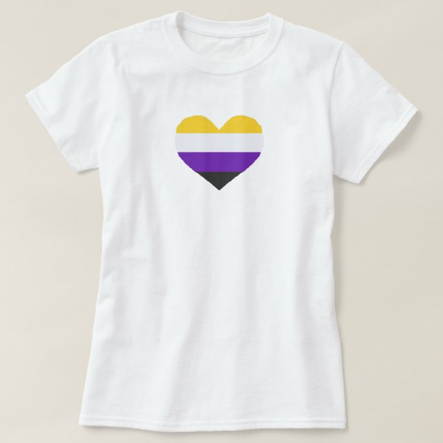 Camiseta Orgullo no binario (Diseño del anverso)