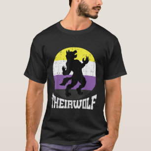 Camiseta Orgullo no binario de Theirwolf Bandera NB