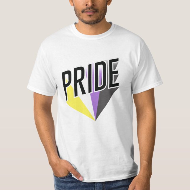 Camiseta Orgullo No Binario Explosión (Anverso)