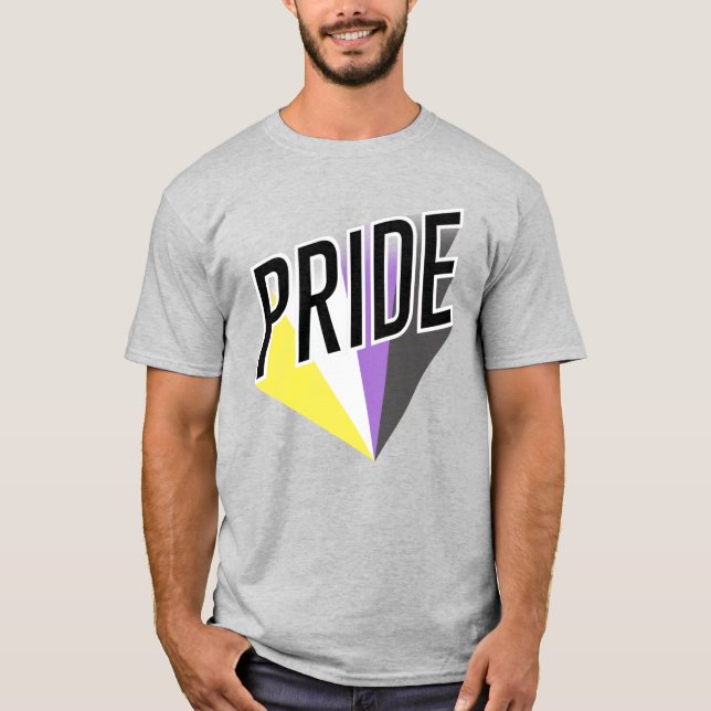 Camiseta Orgullo No Binario Explosión (Anverso)