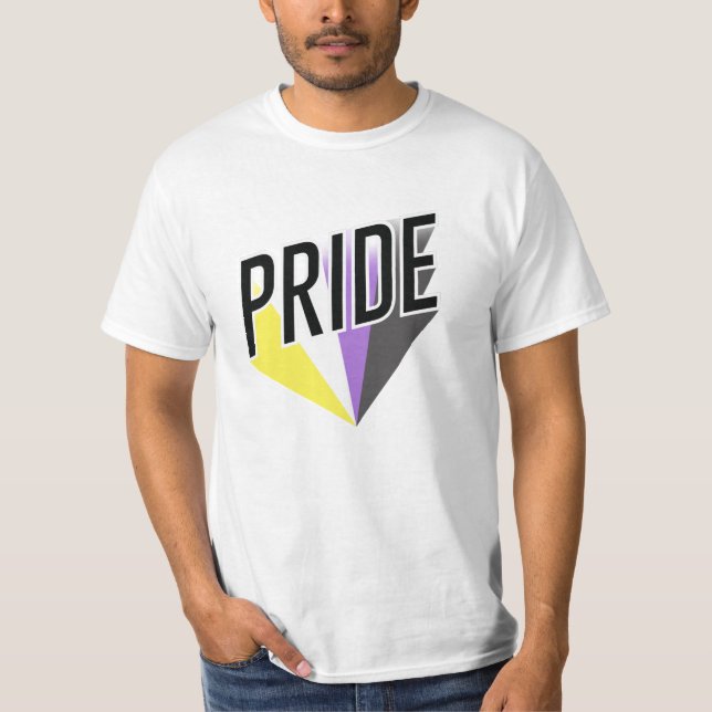 Camiseta Orgullo no binario explosión (Anverso)