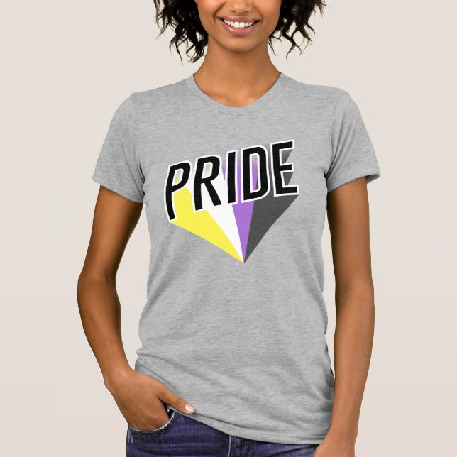 Camiseta Orgullo No Binario Explosión (Anverso)