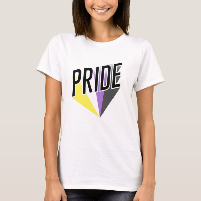 Camiseta Orgullo No Binario Explosión (Anverso)