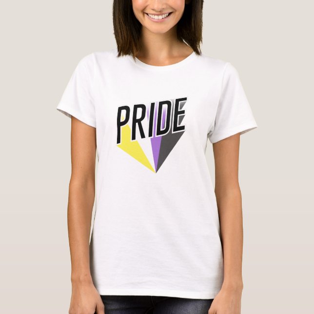 Camiseta Orgullo No Binario Explosión (Anverso)