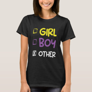 Camiseta Orgullo no binario Género Influencia de género Der